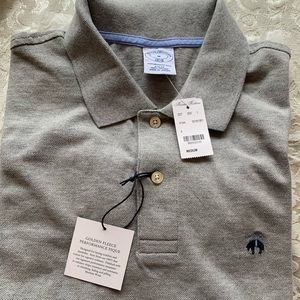 Brooks Brothers Gray Polo Shirt NWT. Medium Slim Fit